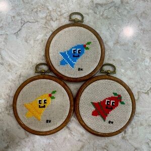 Bell Cross Stitch Christmas Decorations!